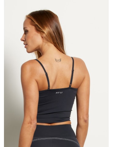 TOP CROPPED ALÇAS REGULAVEIS SOFT NG PRETO