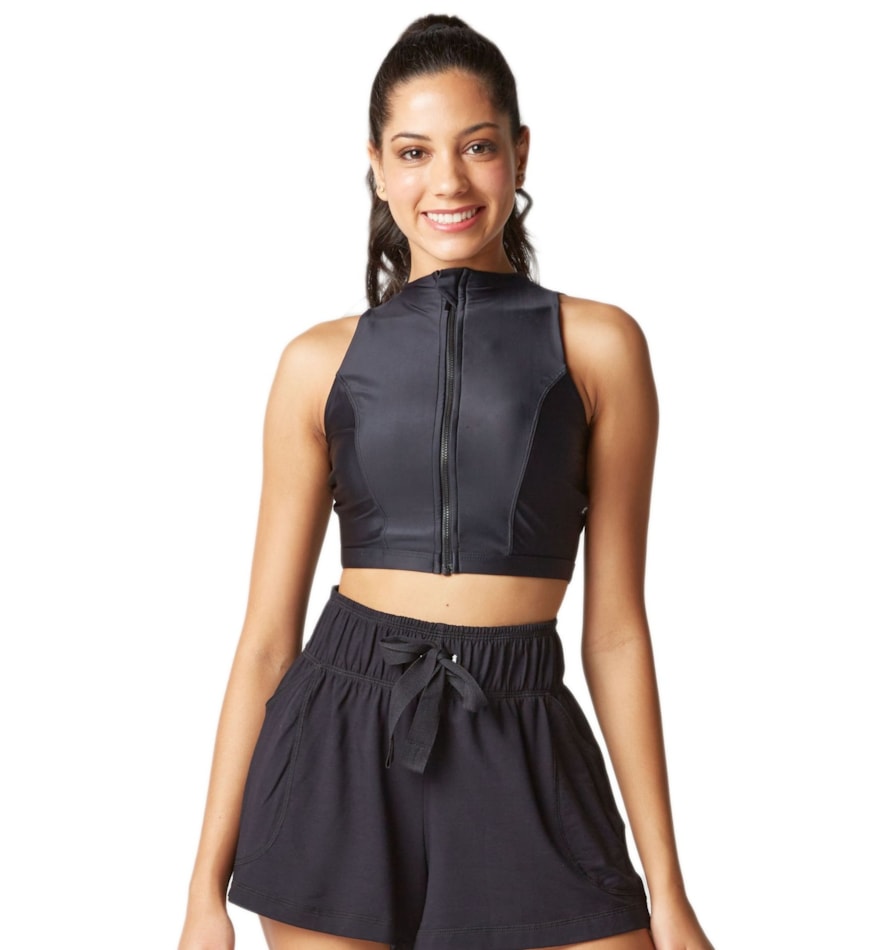 TOP CROPPED BONANÇA PRETO