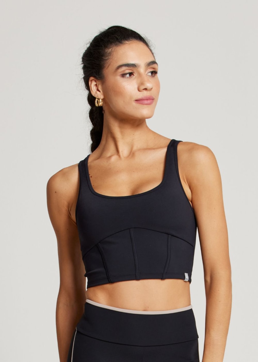 TOP CROPPED MIND UP PRETO