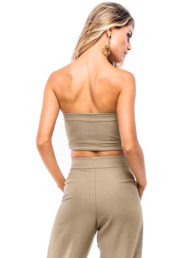 TOP CROPPED RETRÔ VERDE