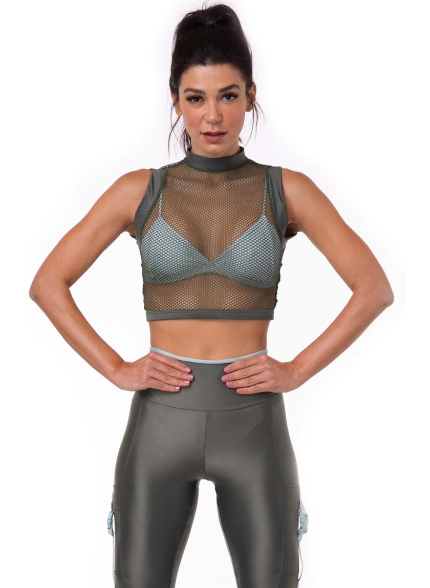 TOP CROPPED WALK VERDE