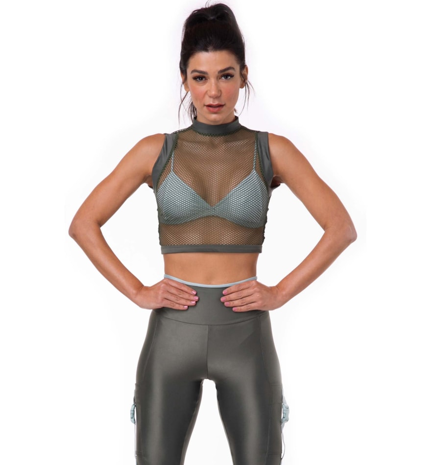 TOP CROPPED WALK VERDE TOP CROPPED WALK VERDE