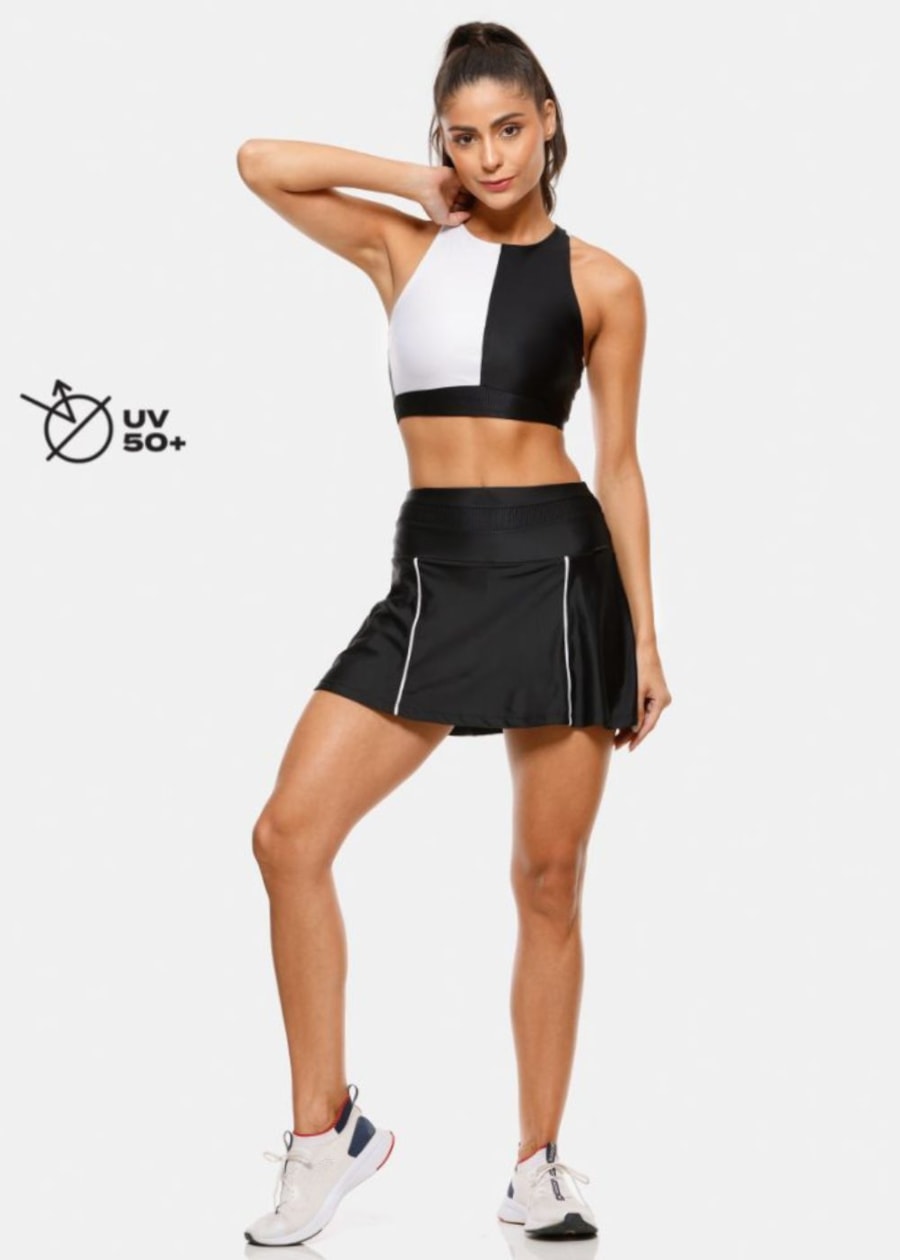 TOP CURVES BRANCO/PRETO