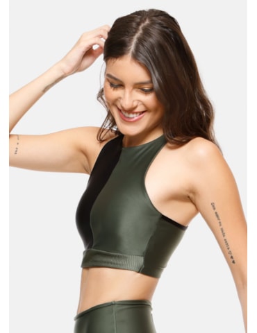 TOP CURVES PRETO / VERDE MILITAR TOP CURVES PRETO / VERDE MILITAR