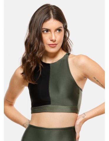 TOP CURVES PRETO / VERDE MILITAR TOP CURVES PRETO / VERDE MILITAR