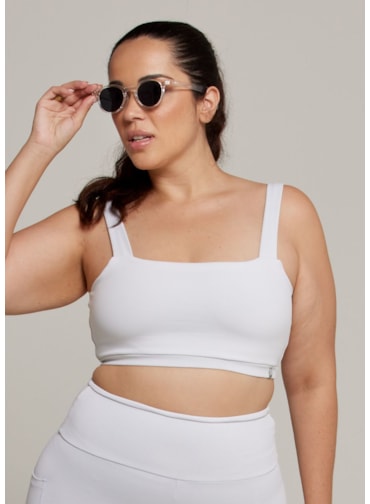 TOP DECOTE RETO ALWAYS BLACKOUT BRANCO COM BOJO REMOVÍVEL TOP DECOTE RETO ALWAYS BLACKOUT BRANCO COM BOJO REMOVÍVEL