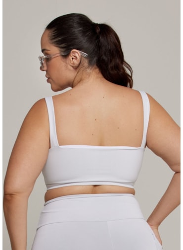 TOP DECOTE RETO ALWAYS BLACKOUT BRANCO COM BOJO REMOVÍVEL TOP DECOTE RETO ALWAYS BLACKOUT BRANCO COM BOJO REMOVÍVEL