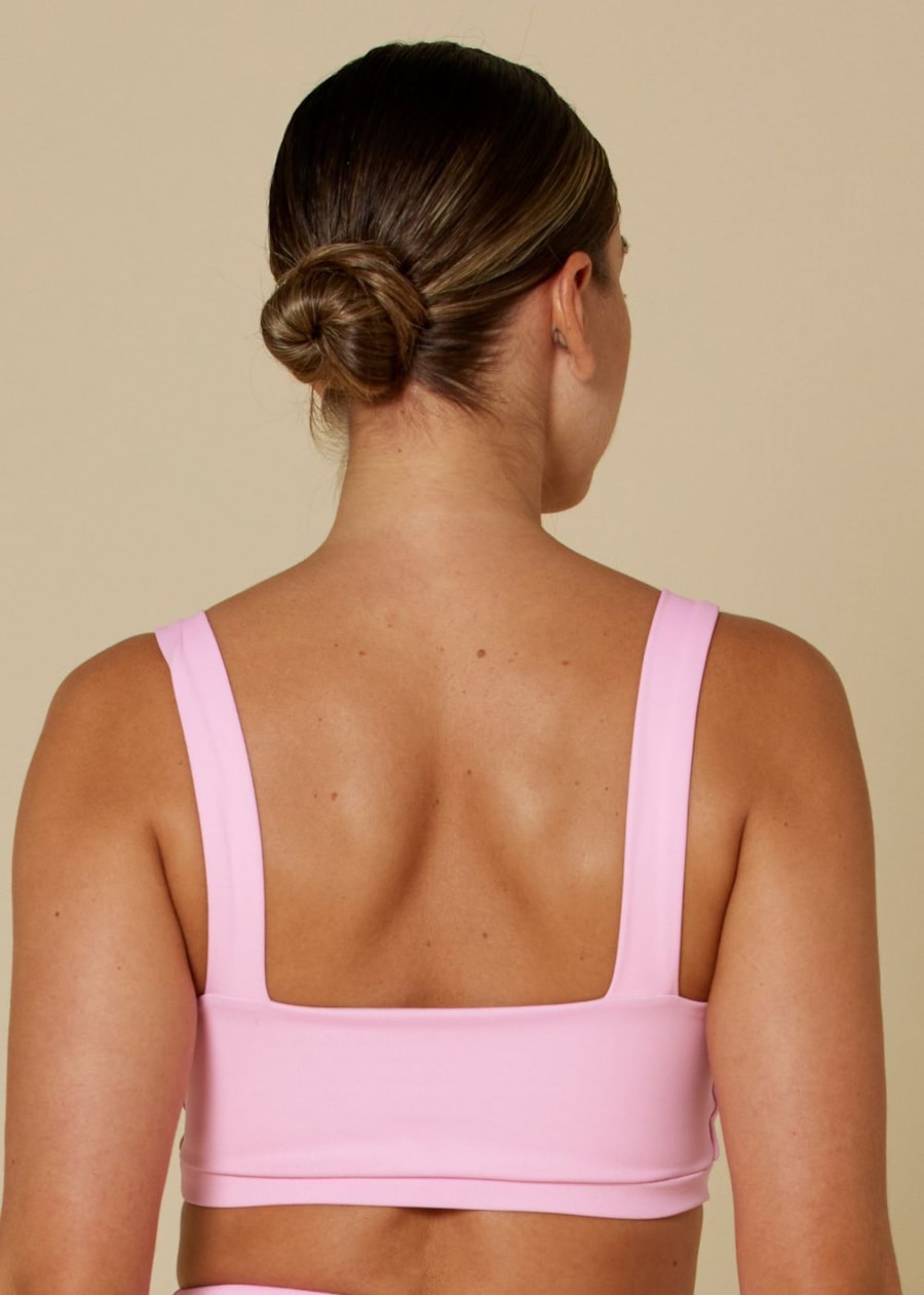 TOP DECOTE RETO ALWAYS BLACKOUT ROSA BEBE