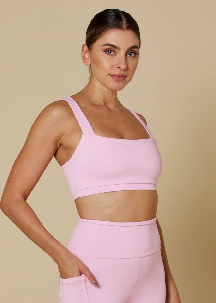 TOP DECOTE RETO ALWAYS BLACKOUT ROSA BEBE