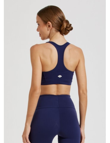 TOP DECOTE V BORDADO AZUL MARINHO TOP DECOTE V BORDADO AZUL MARINHO