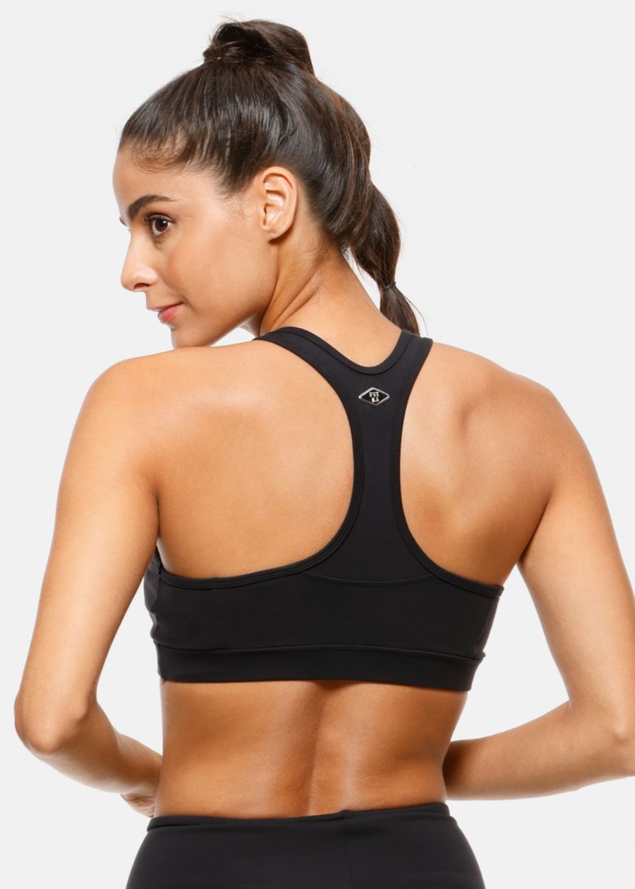 TOP DECOTE V BORDADO PRETO