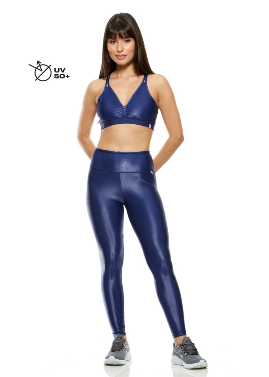 TOP DECOTE V CIRRÊ AZUL MARINHO