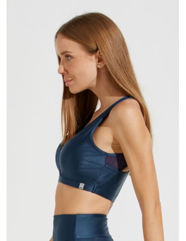 TOP DECOTE V FRANCE AZUL COM BOJO REMOVÍVEL TOP DECOTE V FRANCE AZUL COM BOJO REMOVÍVEL