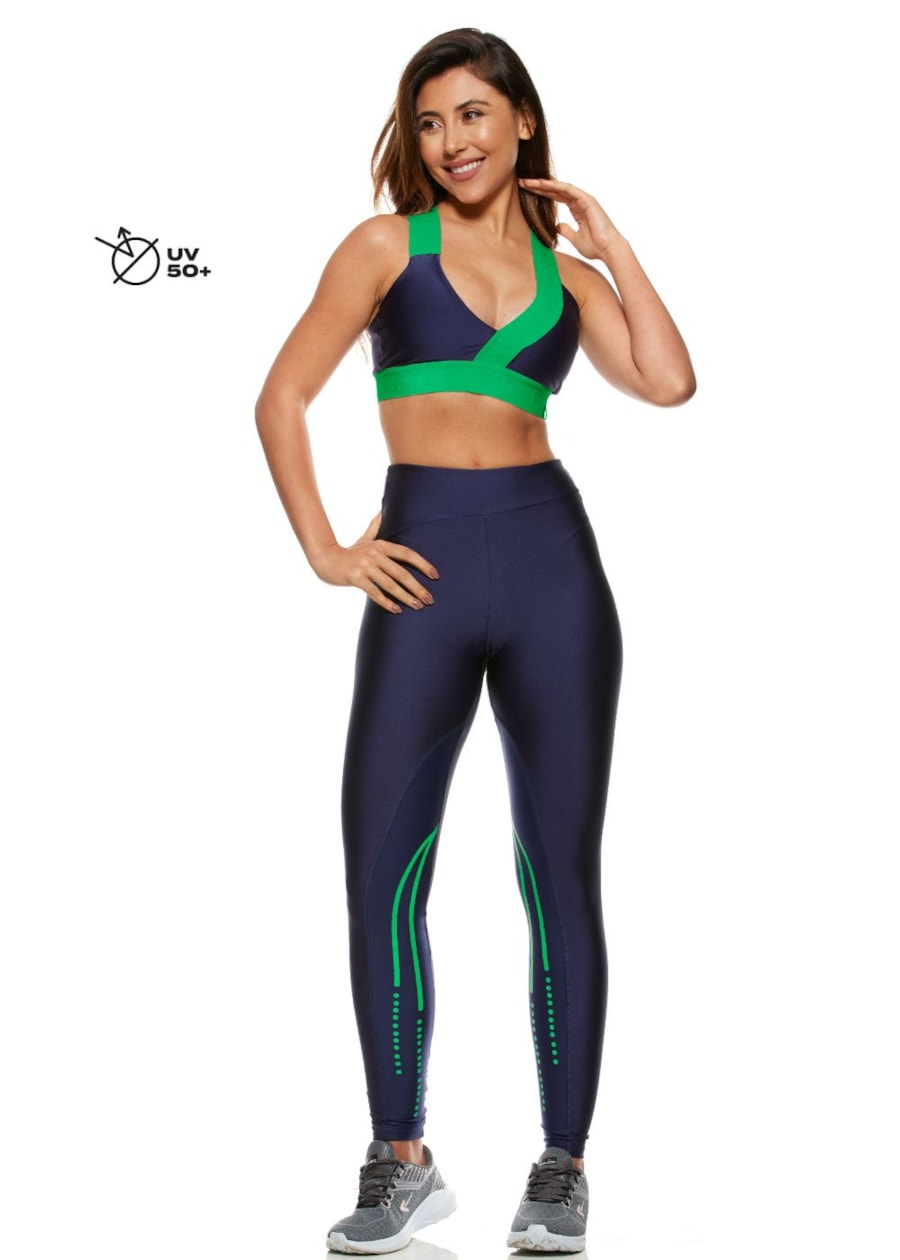 TOP DECOTE V INSPIRA AZUL MARINHO COM ELÁSTICO PERSONALIZADO