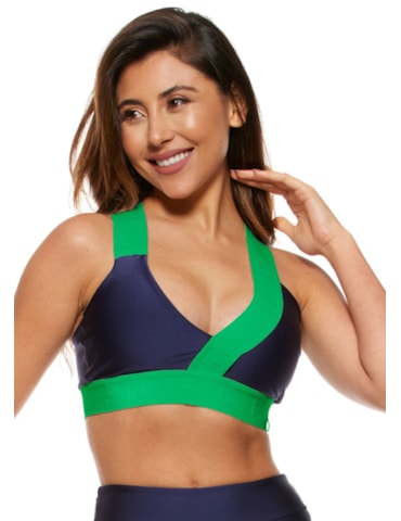TOP DECOTE V INSPIRA AZUL MARINHO COM ELÁSTICO PERSONALIZADO