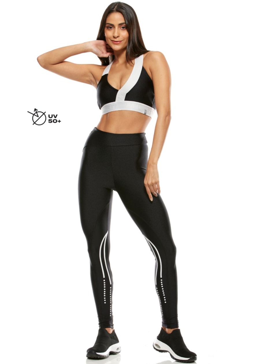 TOP DECOTE V INSPIRA PRETO COM ELÁSTICO PERSONALIZADO