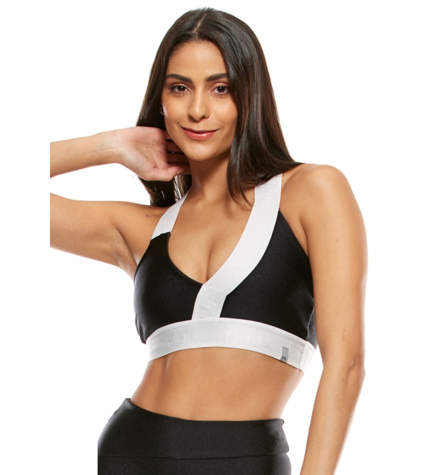 TOP DECOTE V INSPIRA PRETO COM ELÁSTICO PERSONALIZADO TOP DECOTE V INSPIRA PRETO COM ELÁSTICO PERSONALIZADO