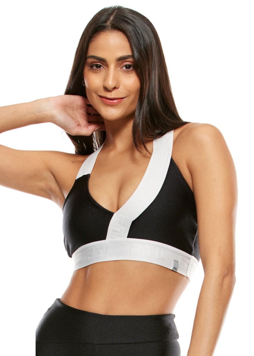 TOP DECOTE V INSPIRA PRETO COM ELÁSTICO PERSONALIZADO TOP DECOTE V INSPIRA PRETO COM ELÁSTICO PERSONALIZADO