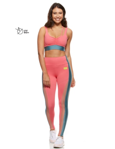 TOP DECOTE V SPORTFUN ROSA GOIABA