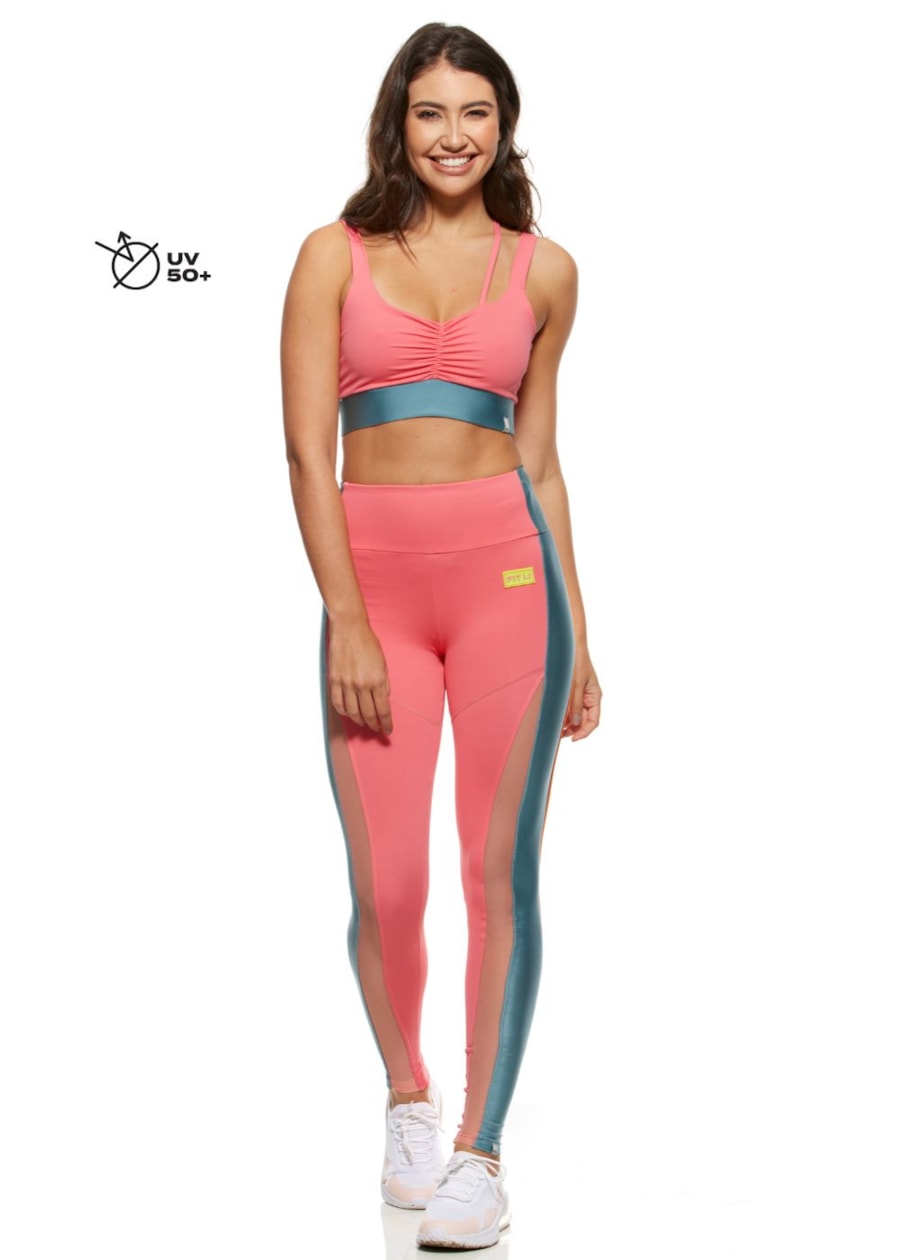 TOP DECOTE V SPORTFUN ROSA GOIABA