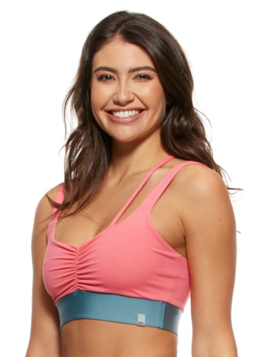 TOP DECOTE V SPORTFUN ROSA GOIABA