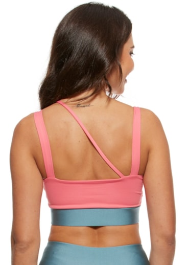 TOP DECOTE V SPORTFUN ROSA GOIABA