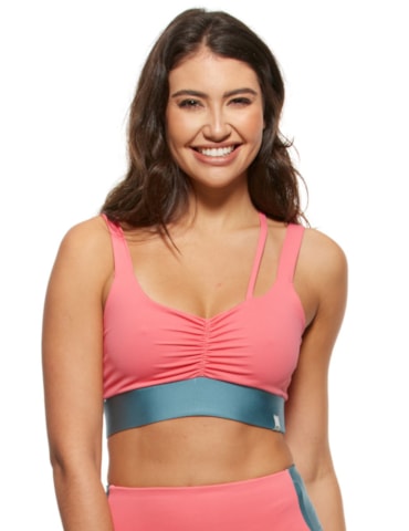 TOP DECOTE V SPORTFUN ROSA GOIABA