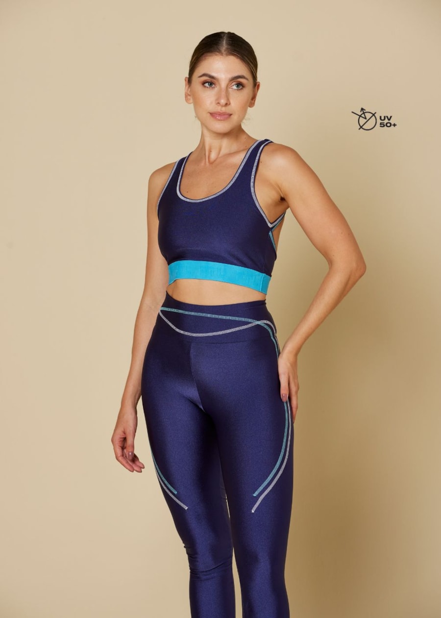 TOP DEPORTIVA AZUL MARINHO