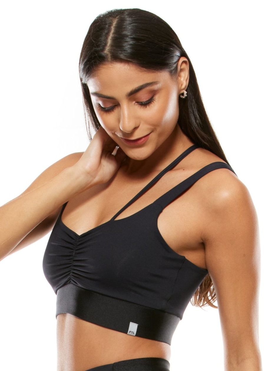 TOP DEVOTE V SPORTFUN PRETO COM BOJO REMOVÍVEL