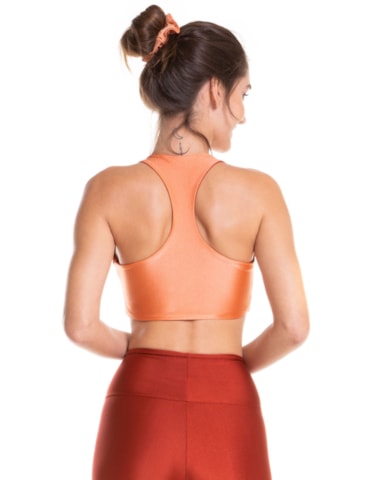 TOP DUPLA FACE DANCE VERMELHO TELHA / PÊSSEGO TOP DUPLA FACE DANCE VERMELHO TELHA / PÊSSEGO