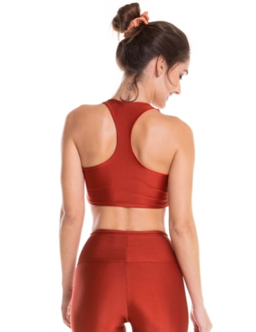 TOP DUPLA FACE DANCE VERMELHO TELHA / PÊSSEGO TOP DUPLA FACE DANCE VERMELHO TELHA / PÊSSEGO