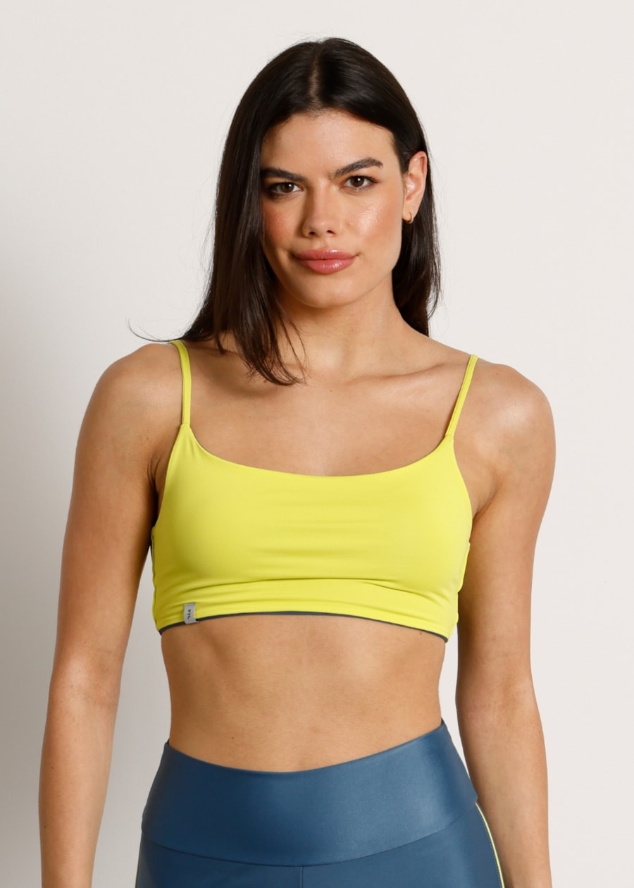 TOP DUPLA FACE HEAT ATK AZUL / VERDE