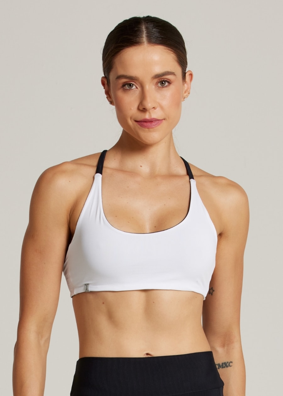 TOP DUPLA FACE LIVING TX - PRETO/BRANCO