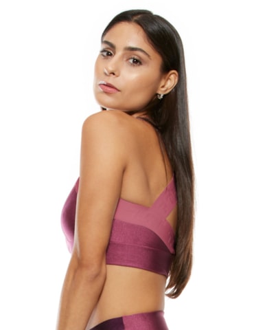 TOP ELÁSTICO ROSA VIOLETA