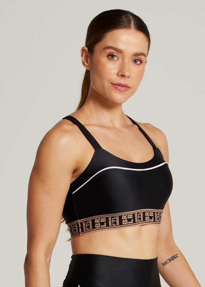 TOP ELÁSTICO TRUE ATK - PRETO