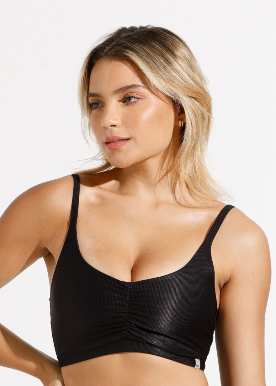 TOP GLOW UP PRETO COM BOJO REMOVÍVEL TOP GLOW UP PRETO COM BOJO REMOVÍVEL