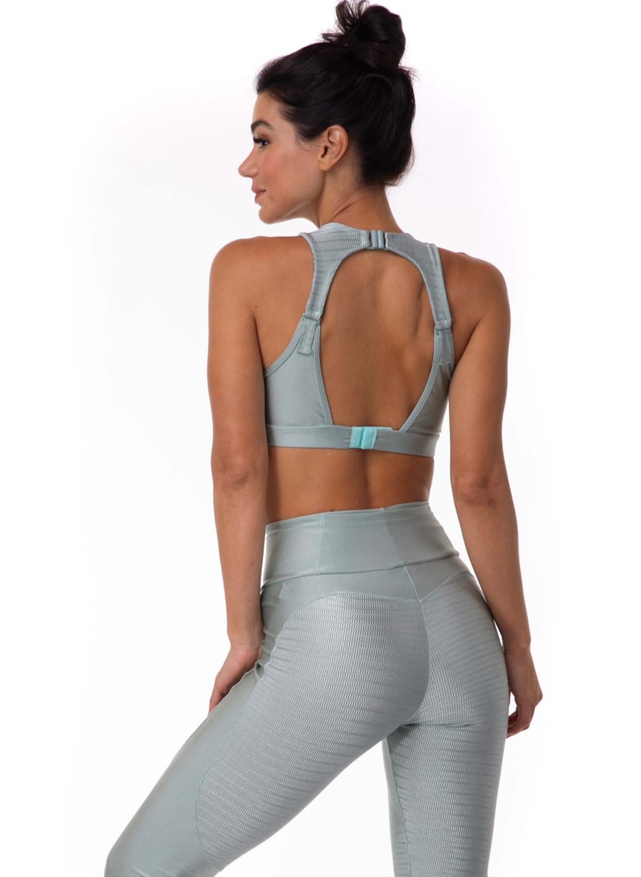 TOP GYM REGULÁVEL VERDE OLIVA CLARO