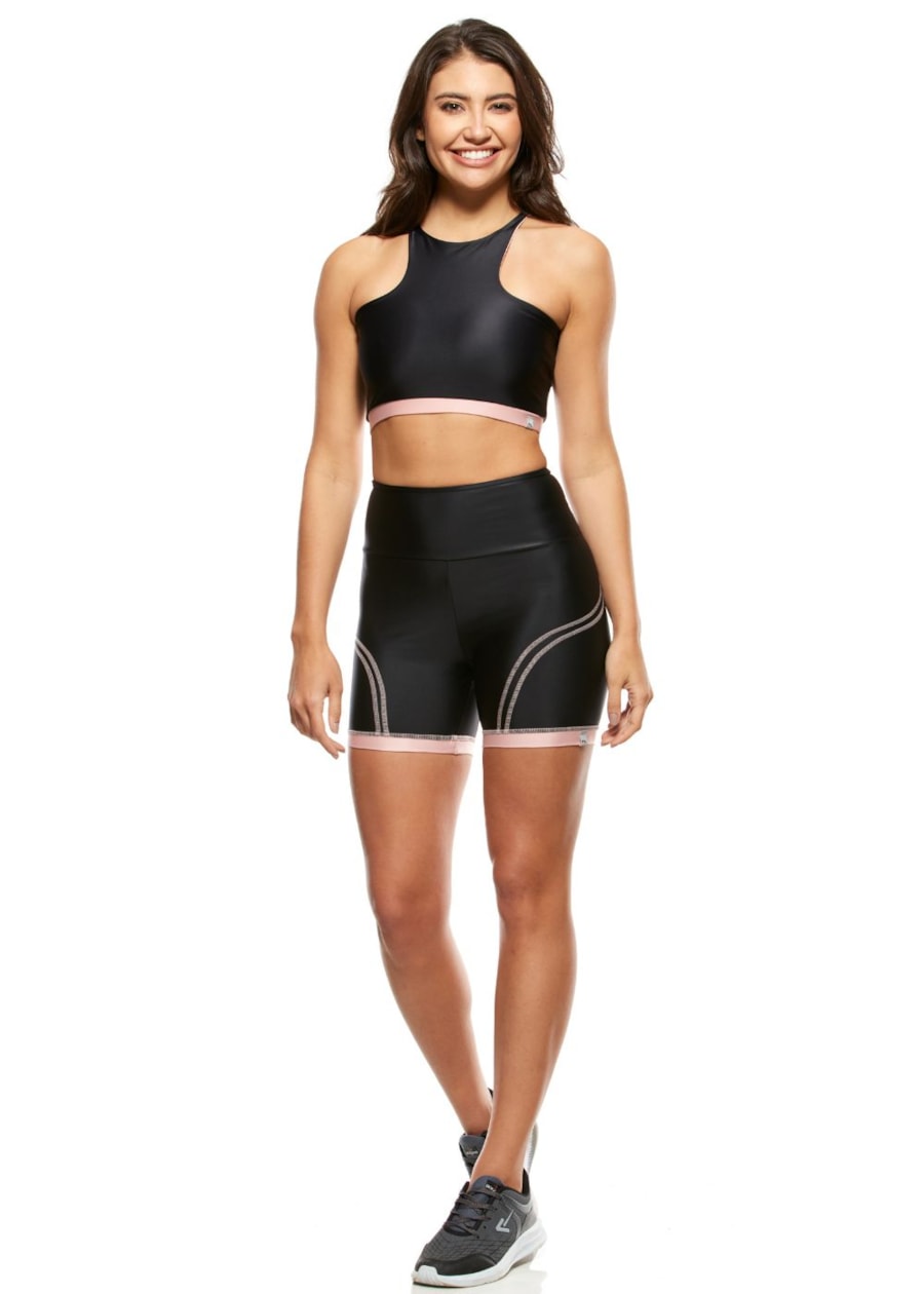 TOP HAPPY PRETO COM BOJO REMOVÍVEL