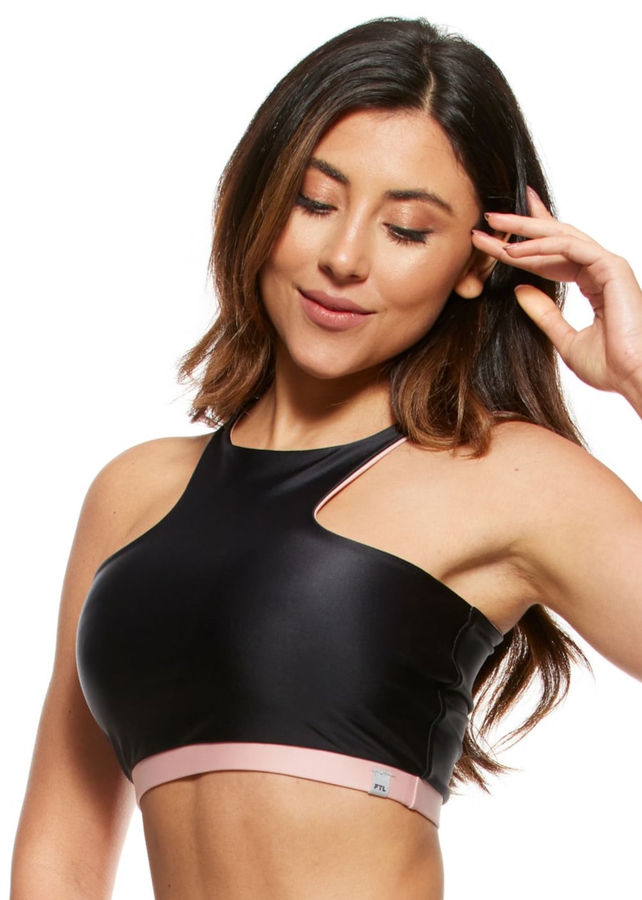 TOP HAPPY PRETO COM BOJO REMOVÍVEL