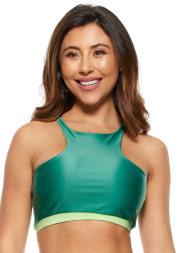 Produto TOP HAPPY VERDE COM BOJO REMOVÍVEL