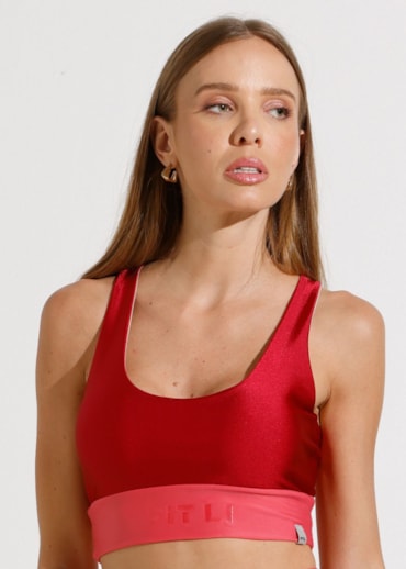 TOP HEALTH VERMELHO CEREJA COM BOJO ROMOVÍVEL