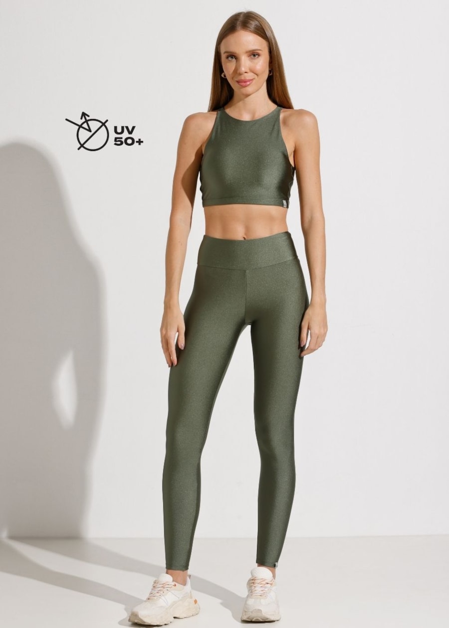 TOP HIT TRILOBAL VERDE METÁLICO COM BOJO REMOVÍVEL