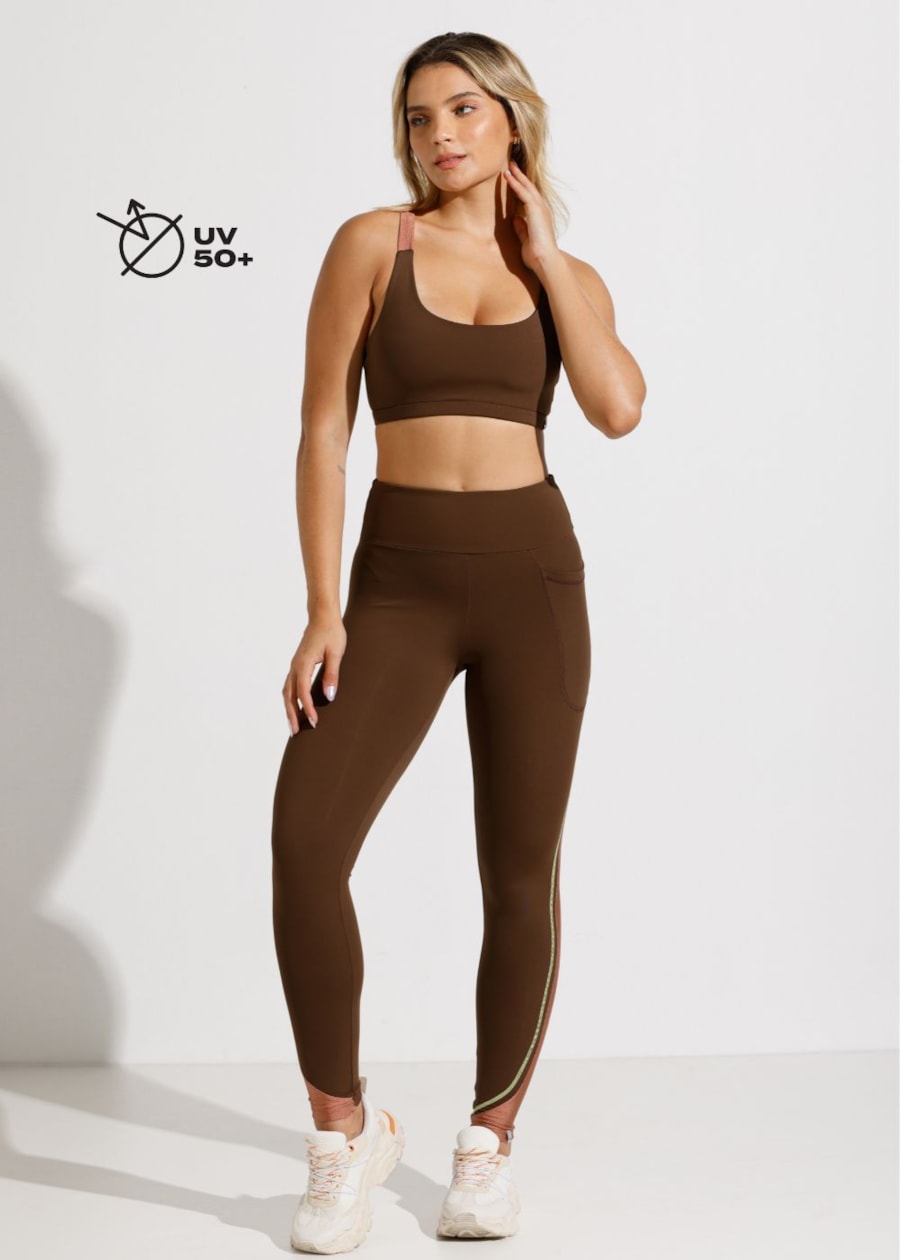 TOP INDOOR MARROM COM BOJO REMOVÍVEL