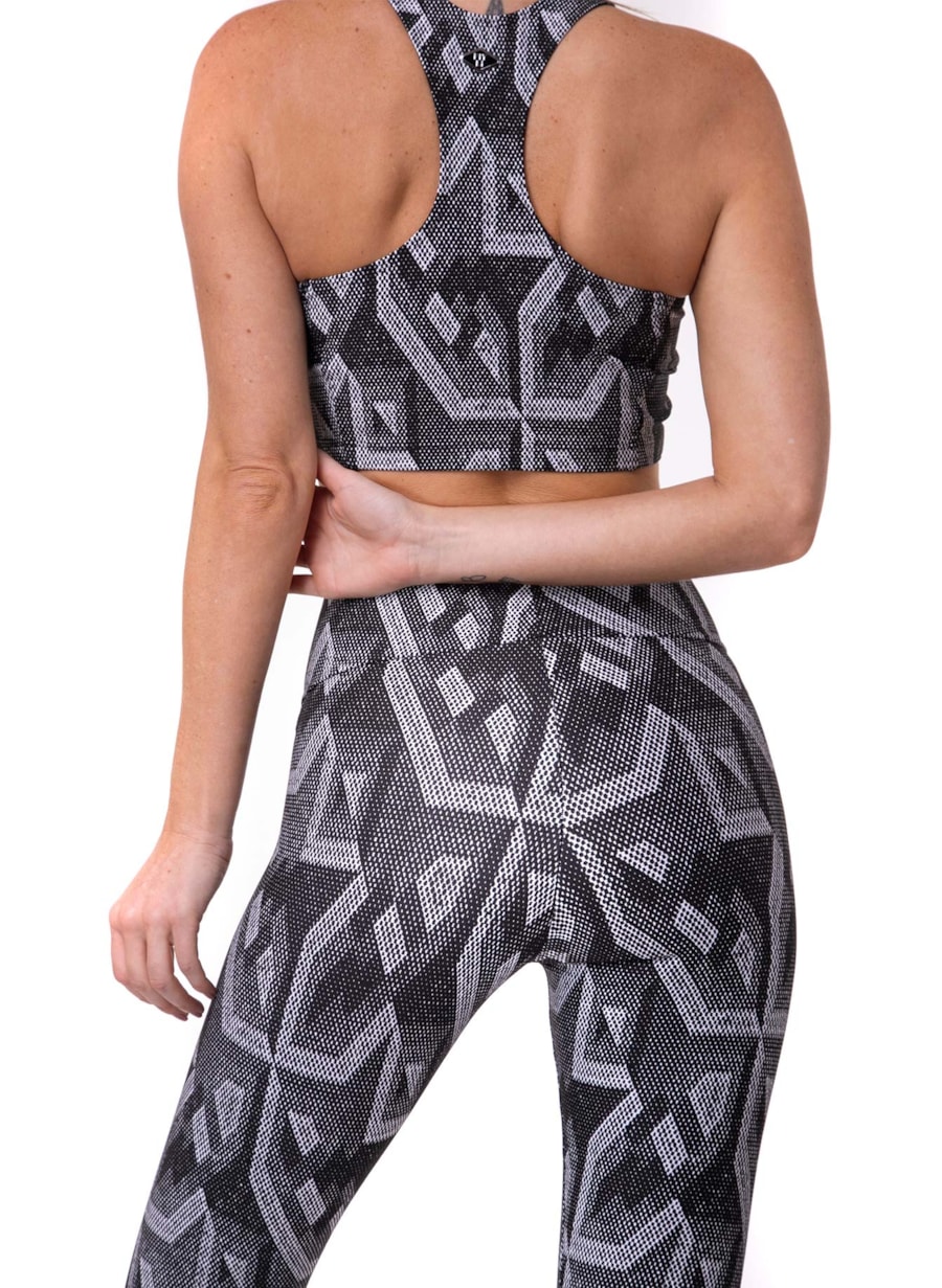 TOP JACQUARD BENSPORT PRETO/BRANCO