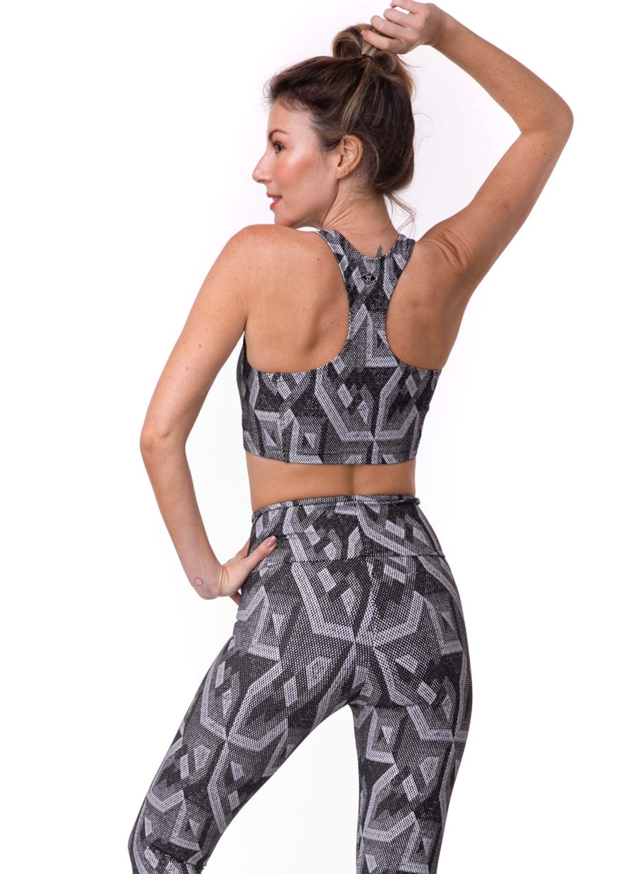 TOP JACQUARD BENSPORT PRETO/BRANCO