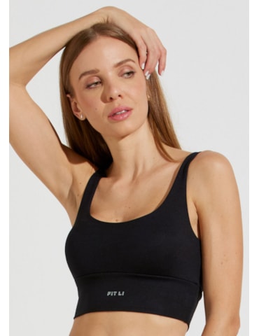 TOP JACQUARD SOLEIL PRETO COM BOJO REMOVÍVEL