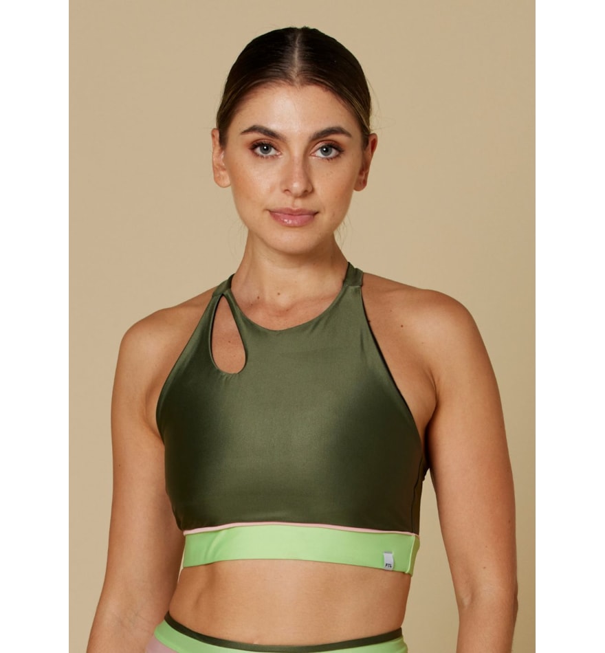TOP LATINA VERDE MILITAR TOP LATINA VERDE MILITAR