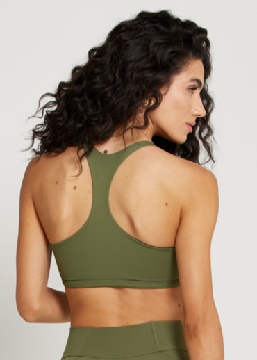 TOP MORNING UP VERDE MILITAR COM BOJO REMOVÍVEL