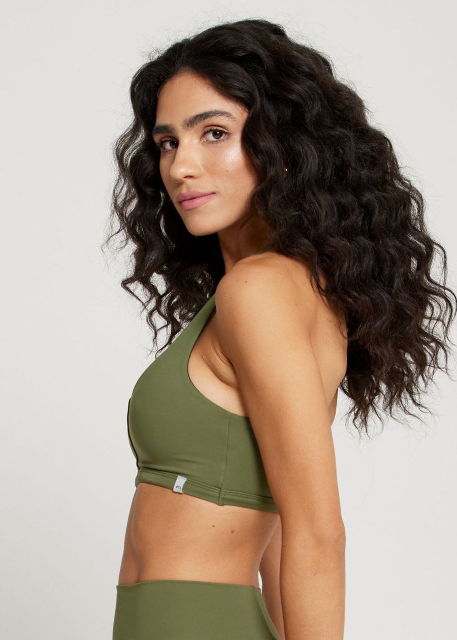 TOP MORNING UP VERDE MILITAR COM BOJO REMOVÍVEL