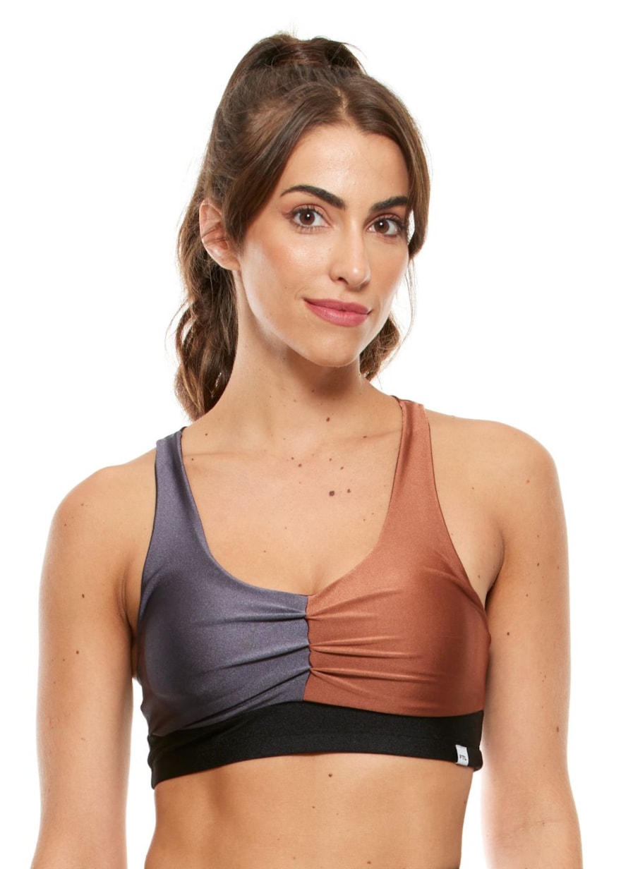 TOP MUSIC MARROM / GRAFITE TOP MUSIC MARROM / GRAFITE